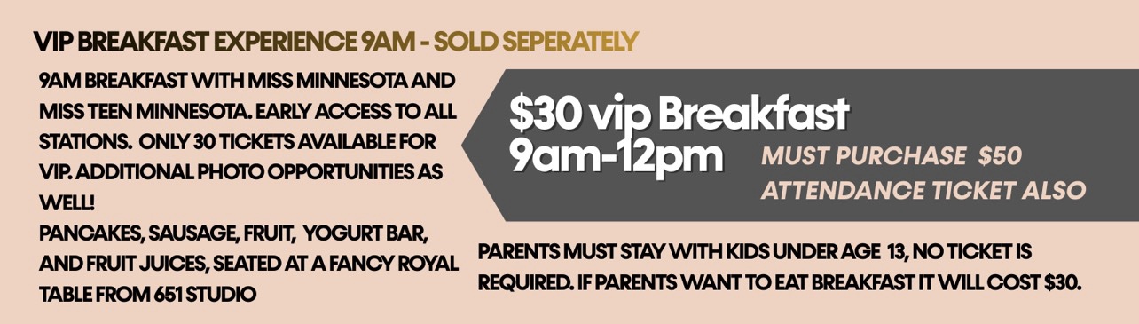 Crowns Create Celebrate Breakfast Ticket