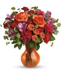 1-Funeral medium/large vase arrangement